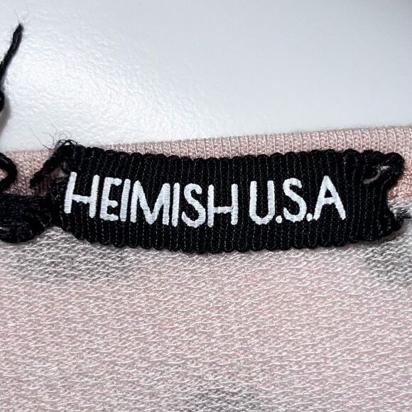 Heimish USA Pink Leopard Spot Crewneck Twist Hem Top - Picture 7 of 10